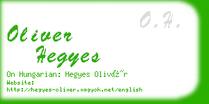 oliver hegyes business card